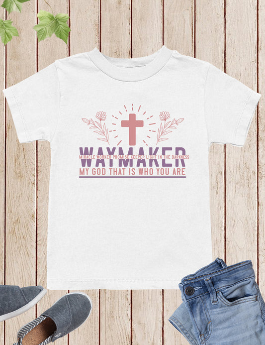 Waymaker Miracle Worker Promise keeper Christian Youth Shirt