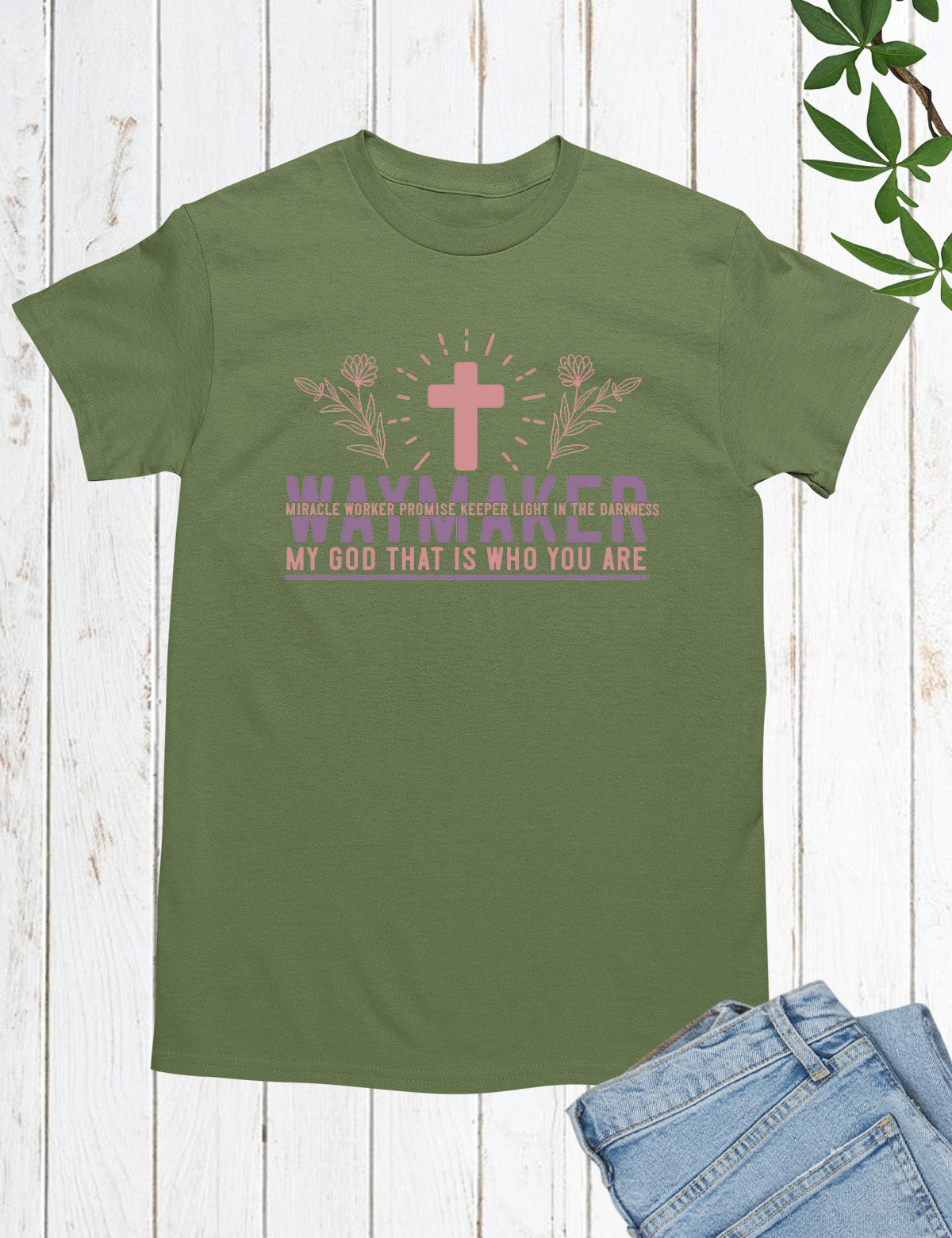 Way maker Miracle Worker Promise keeper T Shirts