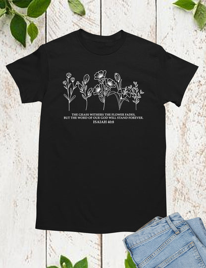 Wildflower Bible Verse T shirts