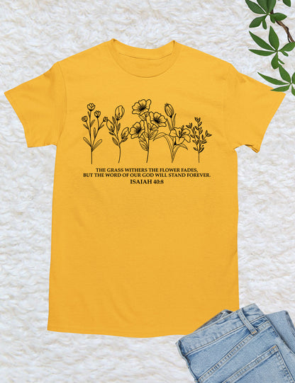 Wildflower Bible Verse T shirts