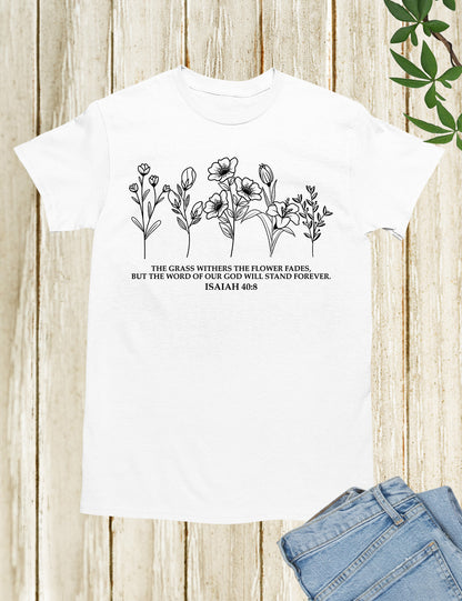 Wildflower Bible Verse T shirts