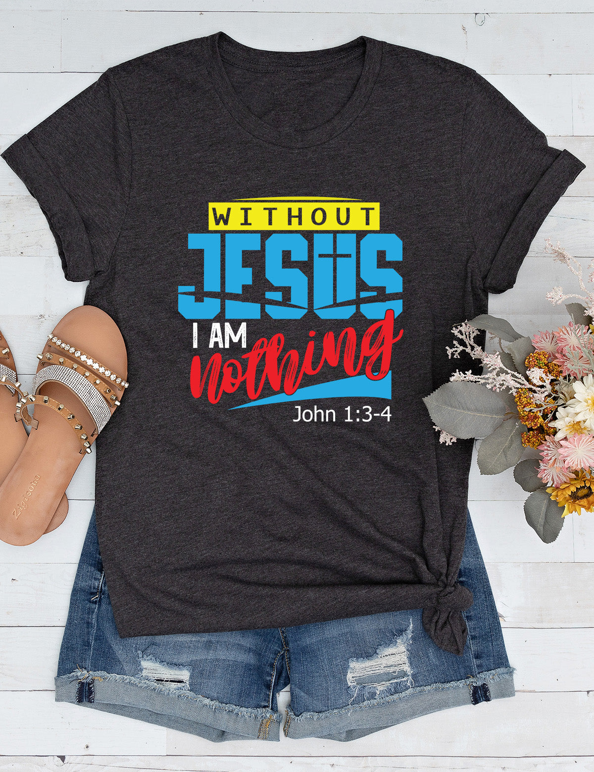 Without Jesus I Am Nothing Faith Long Sleeve T Shirt