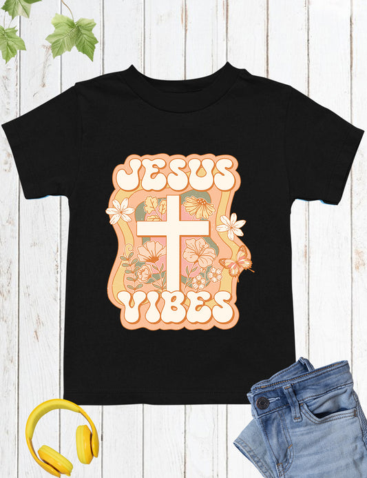 Jesus Vibes Vintage Kids T Shirt