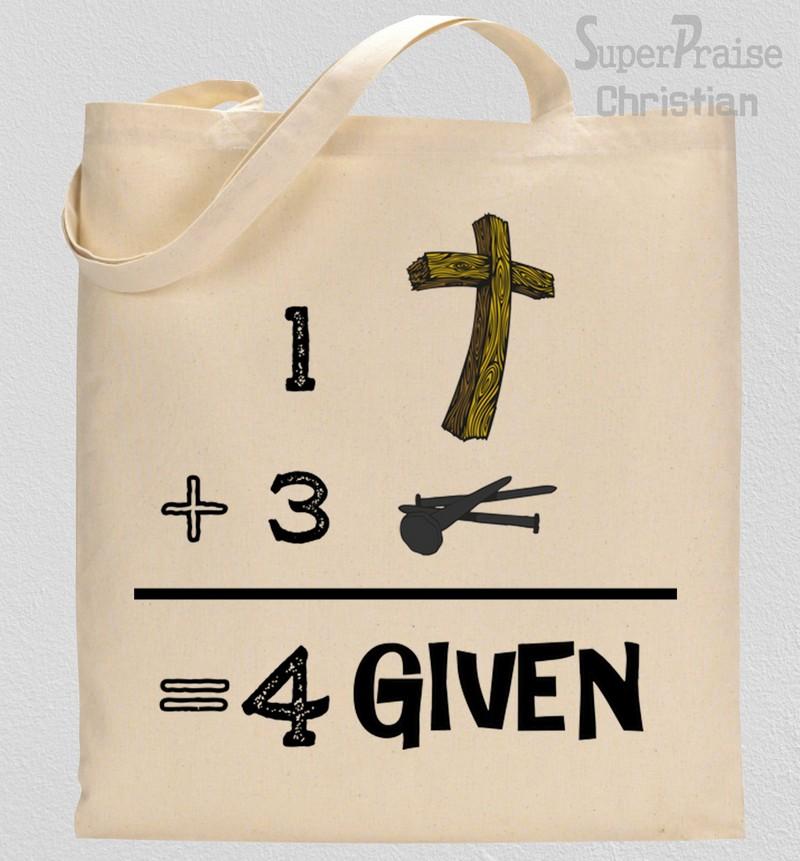 1+3=4 Given Tote Bag