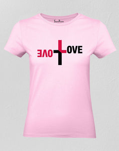 Christian Ladies T Shirt Love Equation Gospel 
