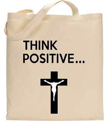 Think Positive Jesus Christ Promises Christian Tote Bag