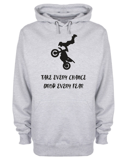 Take Every Chance Drop Every Fear Hoodie Faith Prayer Slogan Hooded Sweatshirt
