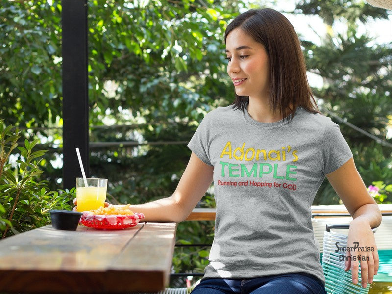 Christian Jesus Women T Shirt Temple Running Hoping