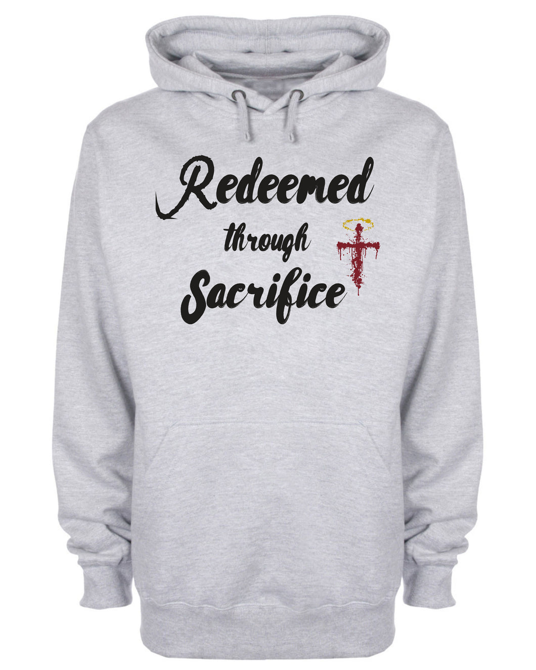 Redeemed Through Sacrifice Hoodie Jesus Christ Religious Hooded Sweatshirt