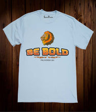 Be Bold The Lion of Judah Bible Christian Light Blue T-shirt