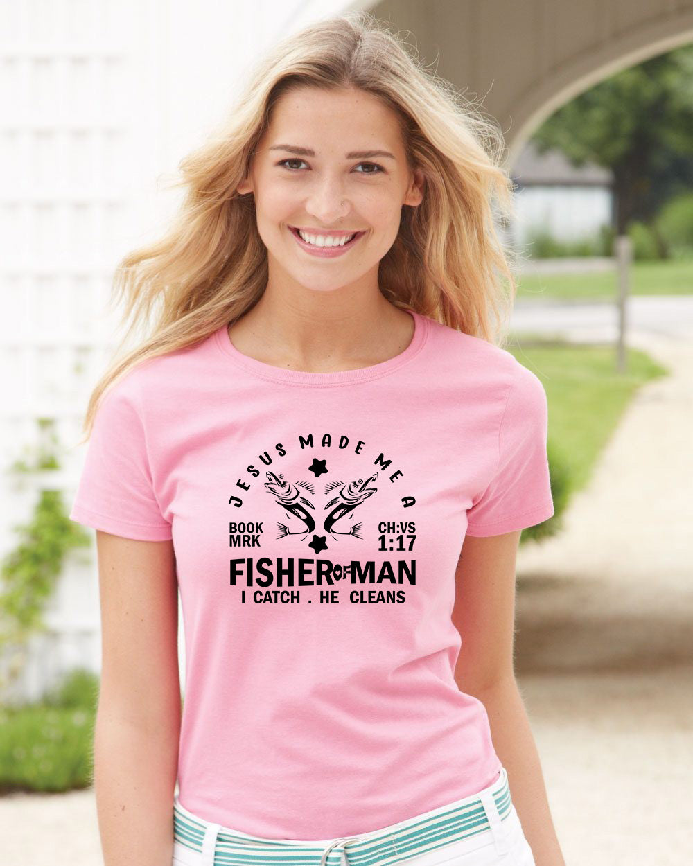 Bible Verse Christian Religious Fisher of Men Jesus Church T Shirt