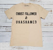 Unashamed Gospel Jesus Christian Beige T Shirt