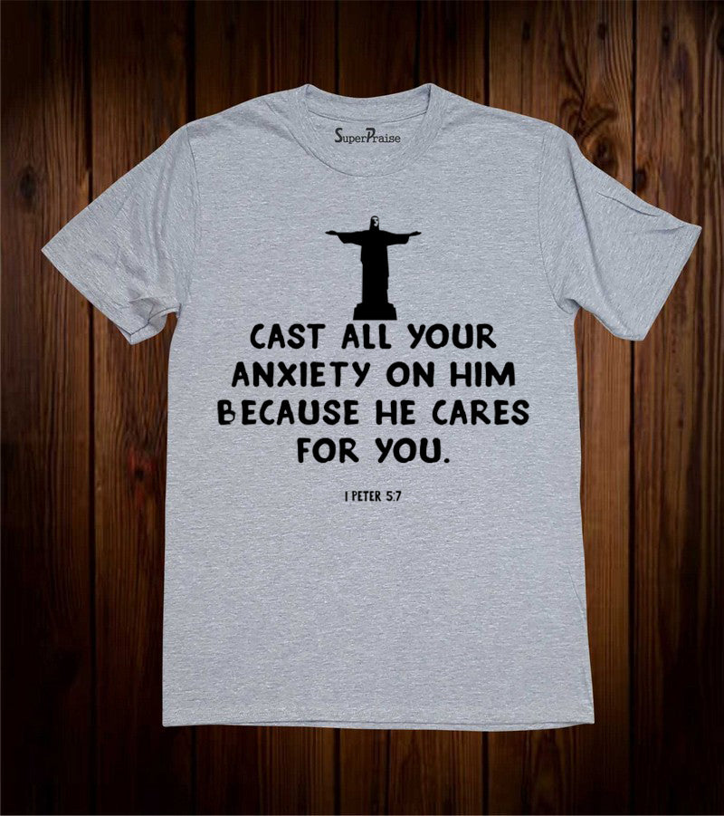 Cast All Your Anxiety Christian Grey T Shirt
