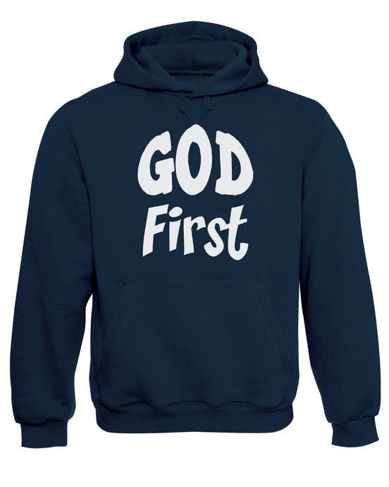 God First Hoodie Religious Christian Sweatshirt