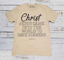 Christ Jesus Came Christian Beige T Shirt