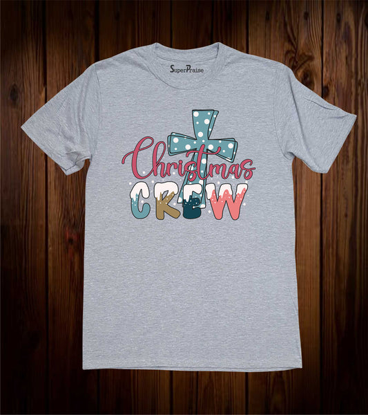 Christmas Crew Bible Verse Christian Religious Jesus Faits T-Shirt