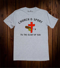 Church the Glory of God Christian Grey T Shirt