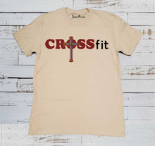 Crossfit Christian Cross Religious Beige T-shirt