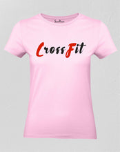 Christian Women T Shirt Jesus Cross fit Gym Pink tee