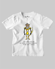 Don't Mess With Me My Father Is Great Warrior Christian Kids T shirt