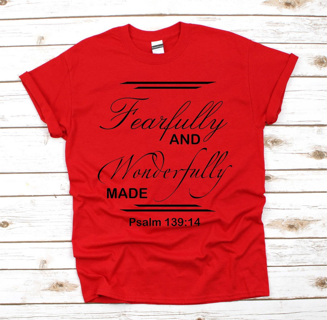 Fearfully And Wonderfully Made Verse T Shirt
