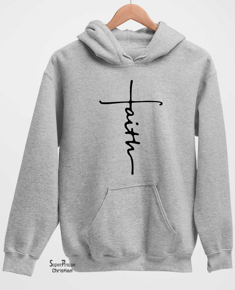 Faith Christian Long Sleeve T Shirt Sweatshirt Hoodie