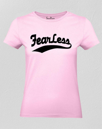 Women T Shirt Fearless Christian Jesus Christ Pink tee