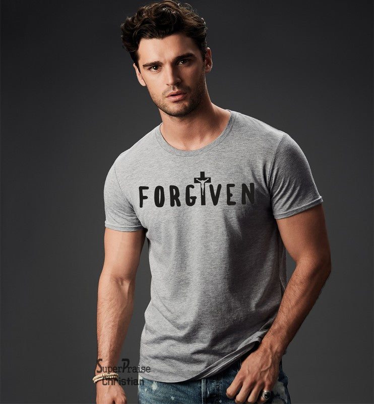 Forgiven Cross Jesus Christian T Shirt - Super Praise Christian