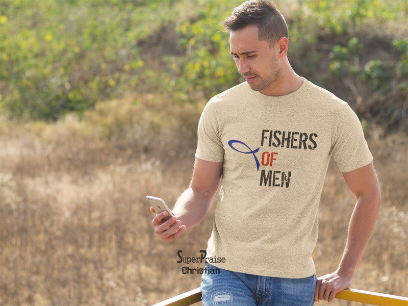 Fishers Of Men Fish Sign Christian T Shirt - Super Praise Christian