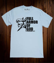 Full Armour Of God Ephesians Christian Sky Blue T-shirt