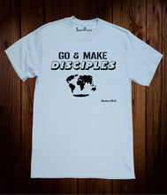 Go and Make Disciples To the World Jesus Christ Sky Blue T Shirt