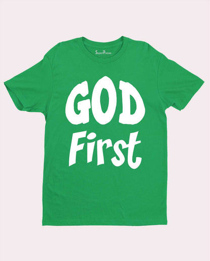God First 1st the Father in Heaven Gospel Christian T shirt