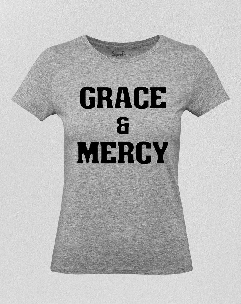 Women Christian T Shirt Grace And Mercy