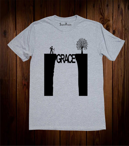 Grace Salvation Christian Grey T Shirt