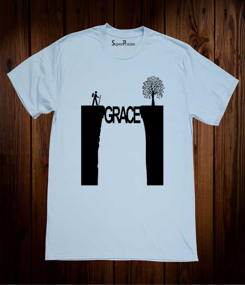 Grace Salvation Christian Sky Blue T Shirt