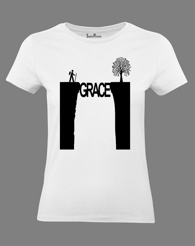 Women Christian T Shirt Grace Overcome Difficulties