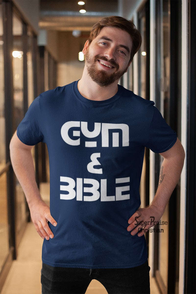 Gym and Bible Church Christian T shirt - SuperPraiseChristian