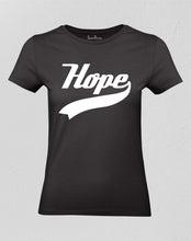 Christian Women T Shirt Hope Believe Faith Gift