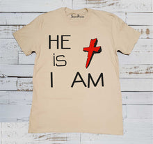 He is I am Christian Beige T Shirt