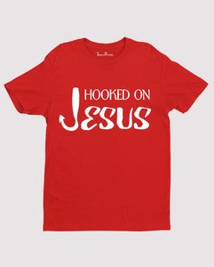 Hooked On Jesus No Turning Back Christian T shirt