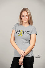 Christian Women T Shirt Hope Yellow Ribbon ladies tee