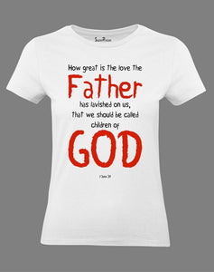 Christian Women T Shirt Children of God White Tee