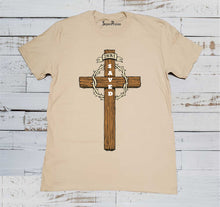 INRI King of Jew Jesus Christ Saved Christian Beige T shirt