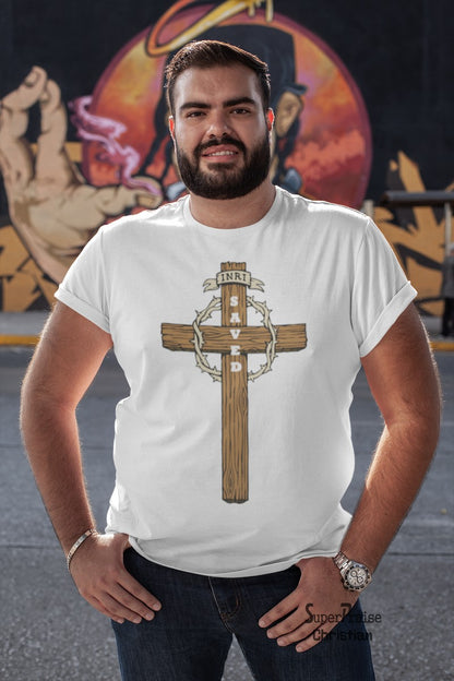 Jesus Christ Cross Saved Christian T shirt - Super Praise Christian