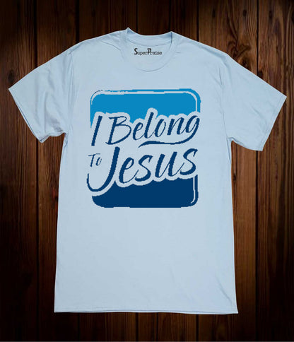 I Belong To Jesus Scripture Christian Sky blue T-shirt