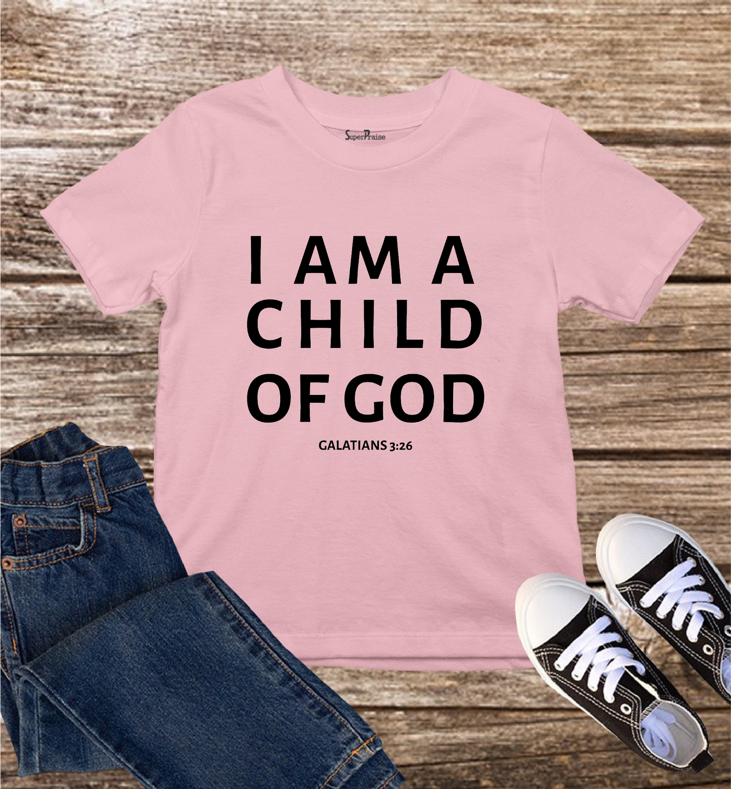 I Am A Child of God Kids T Shirt