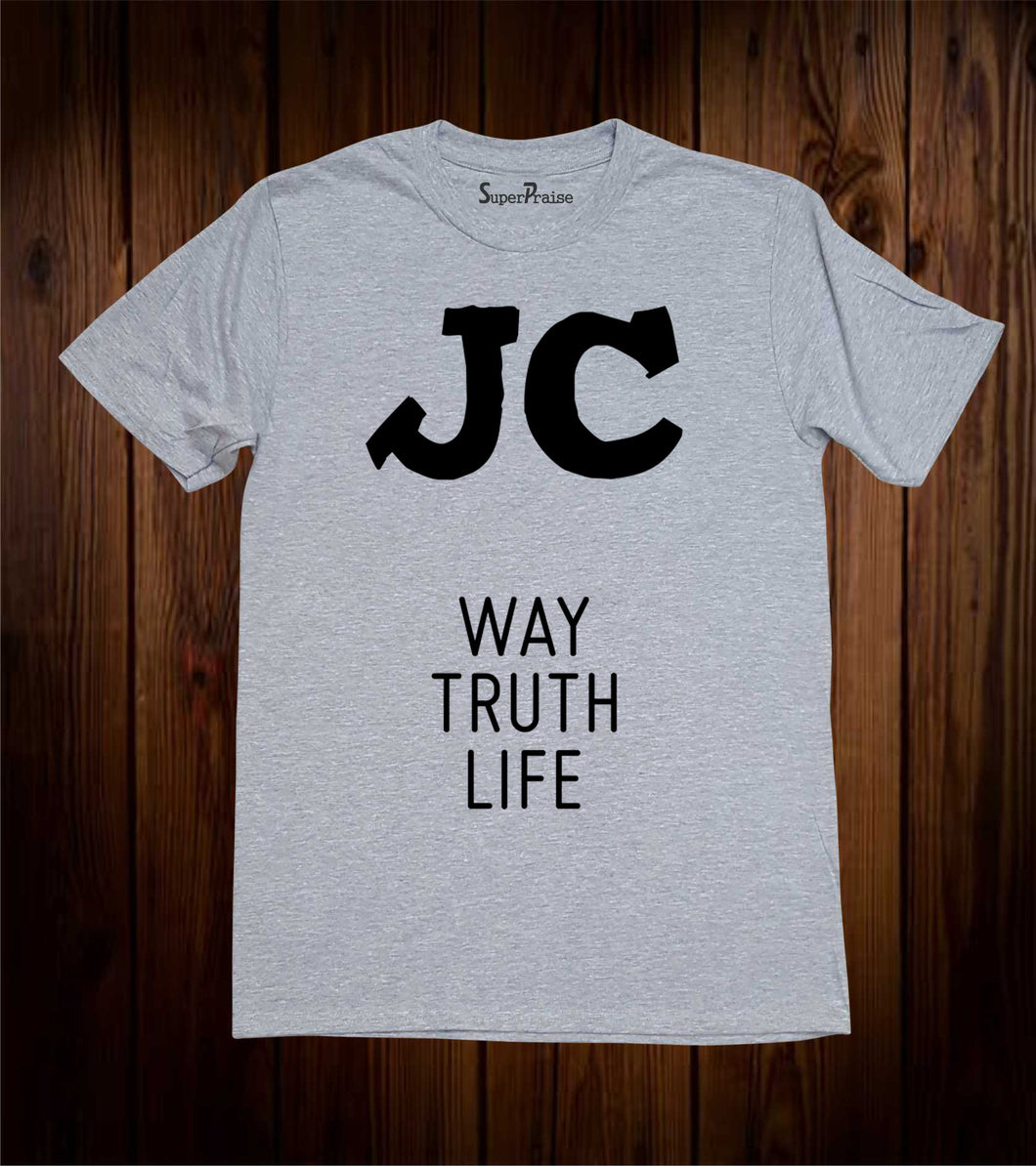 JC Way Truth Life Jesus Christ Christian T-shirt