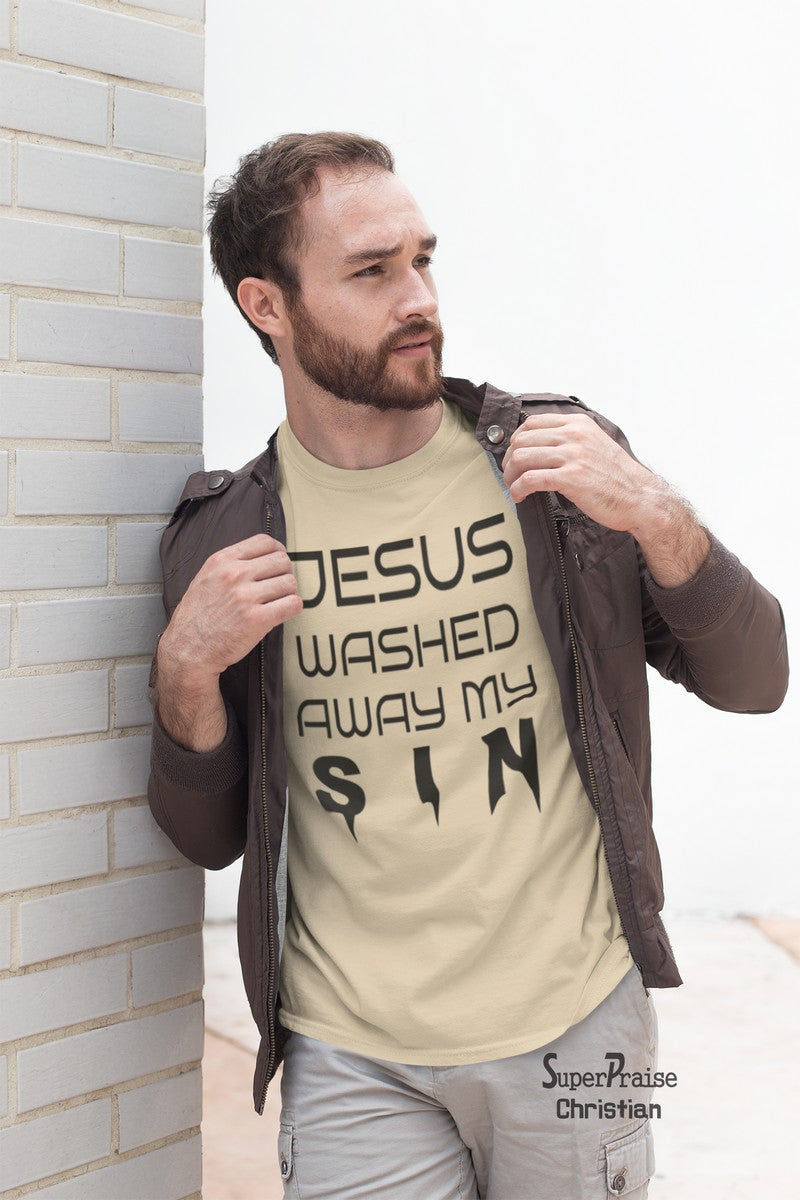 Jesus My Sins Washed Away Christian T Shirt - SuperPraiseChristian
