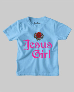 Jesus Girl Rose Church Gospel Christian Kids T shirt