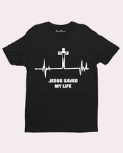 Jesus Saved My Life Heart Beat Christian T shirt